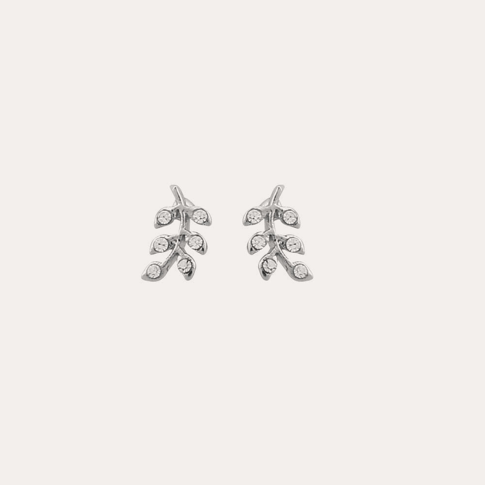 Minna small branch ear Silver/klar