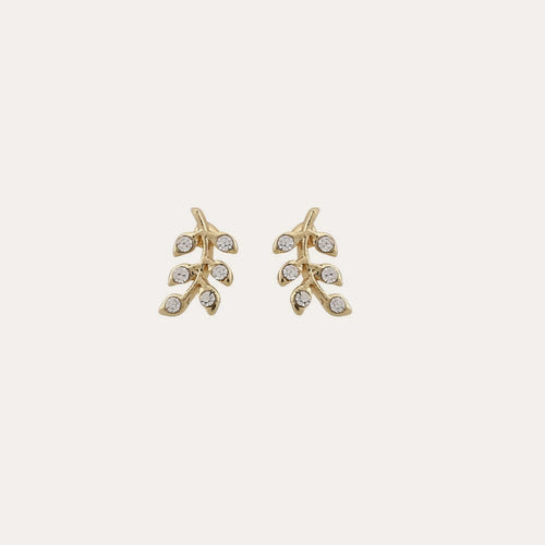 Minna small branch ear Guld/klar