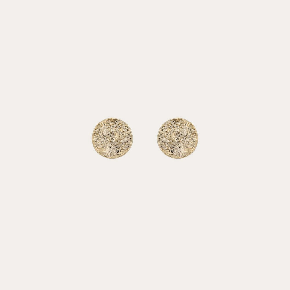 Rue small coin ear Guld