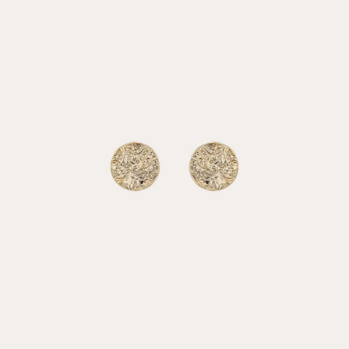 Rue small coin ear Guld