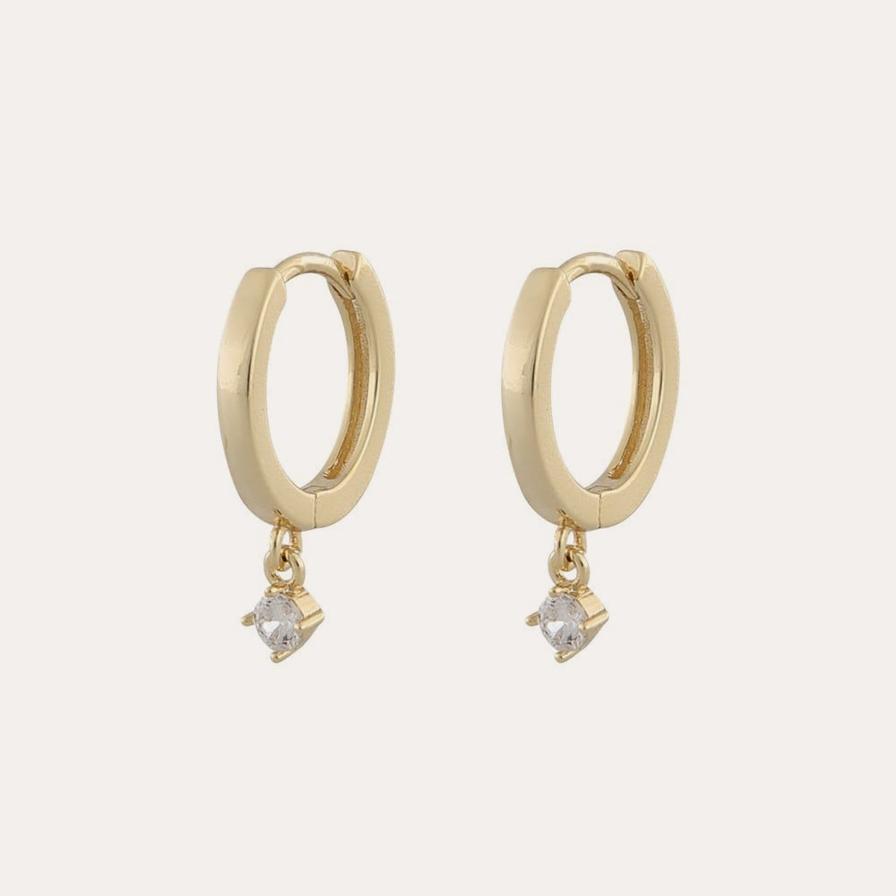 Camille small ring ear Gold/clear