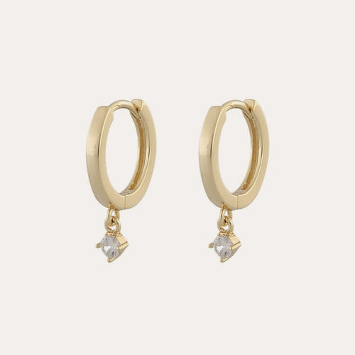 Camille small ring ear Gold/clear