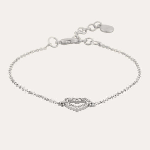 Valentina chain brace Silver/klar