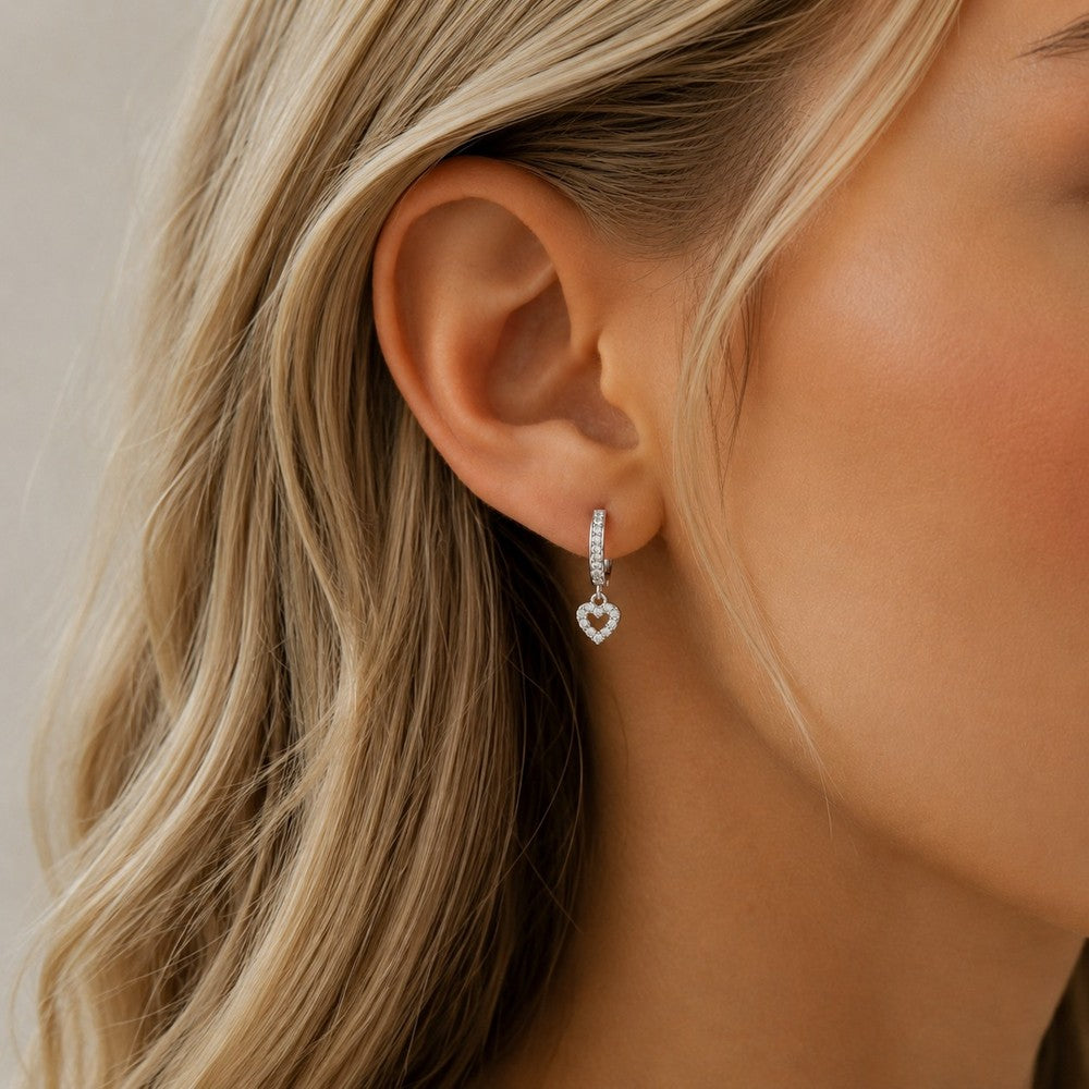 Valentina round ear Silver/klar
