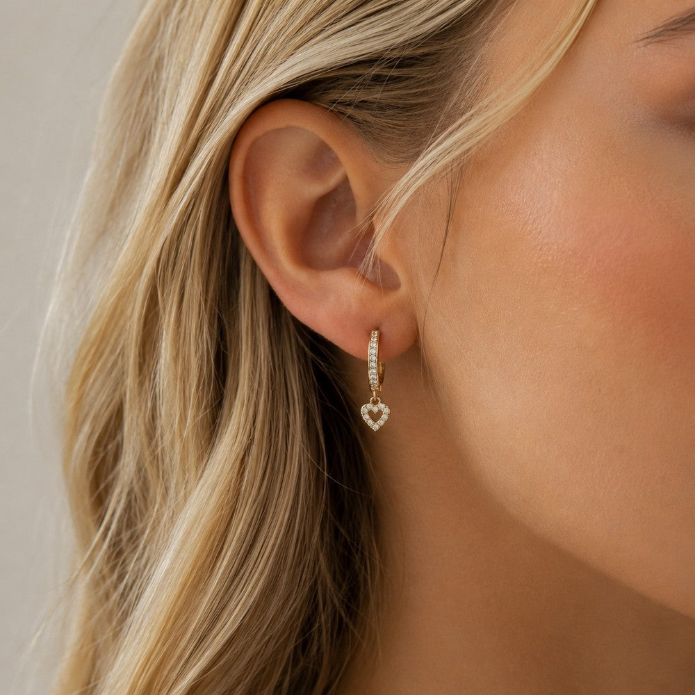 Valentina round ear Guld/klar