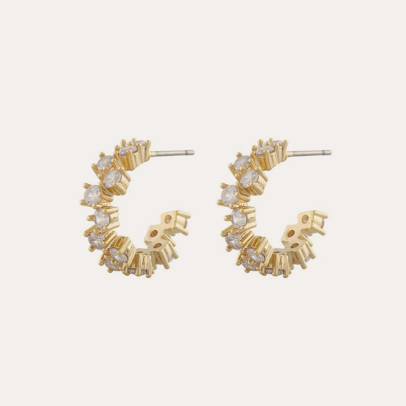Nuit oval earring