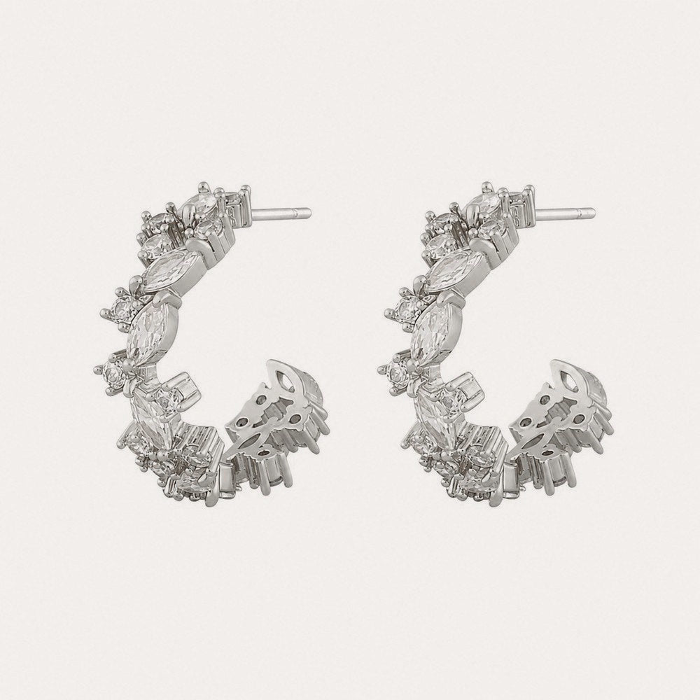 Meadow round ear Silver/klar