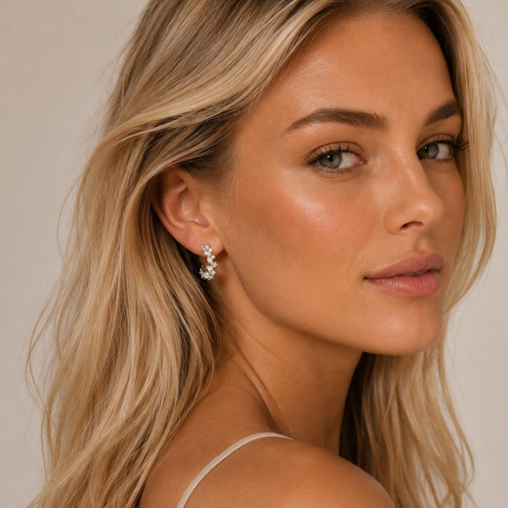 Meadow round ear Silver/klar