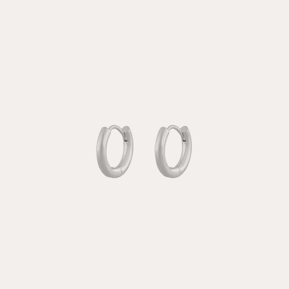 Amsterdam small ring ear 15mm Silverpläterad