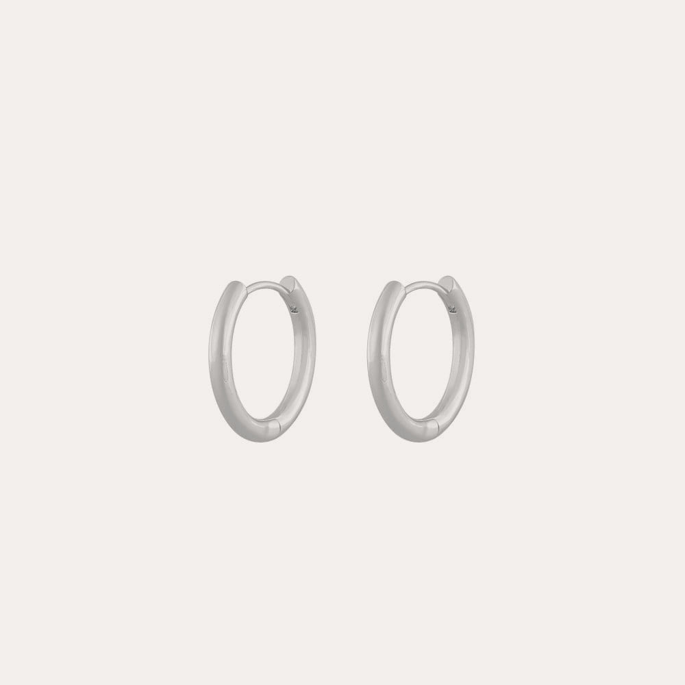 Amsterdam small ring ear 20mm Silverpläterad
