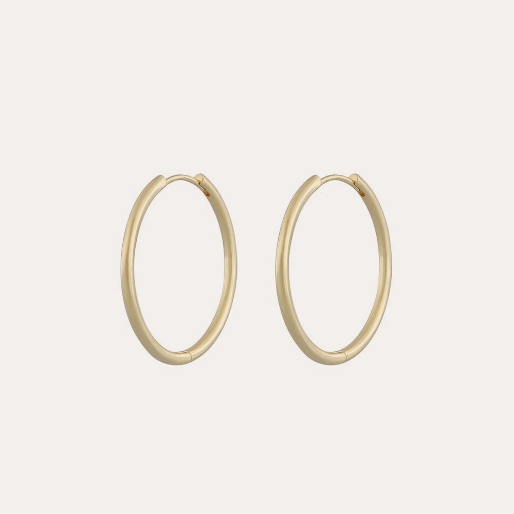 Amsterdam small ring ear 30mm Guldpläterad