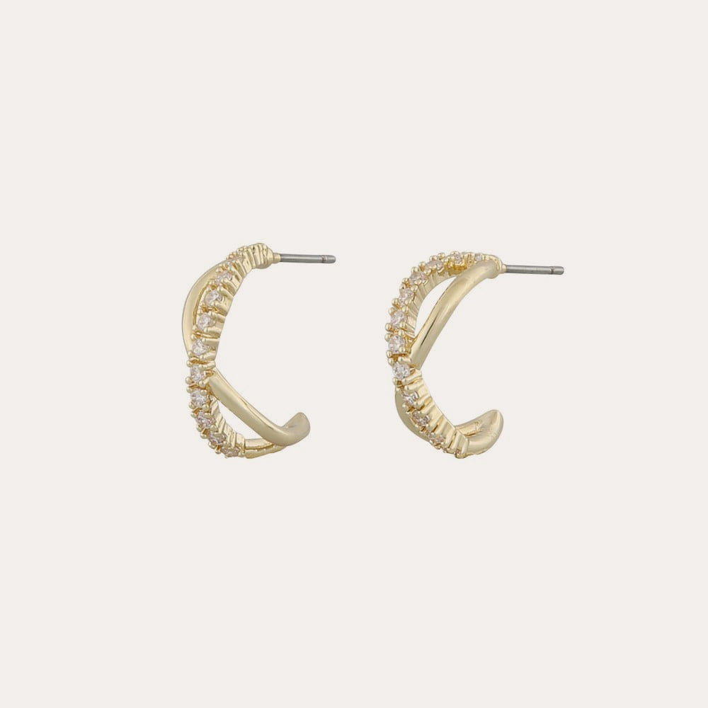 Paris round ear Guld/klar