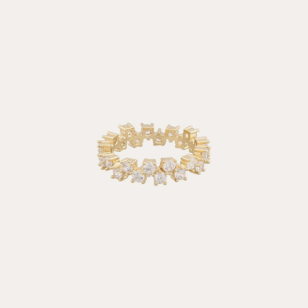 Ibiza nuit ring Guld/klar