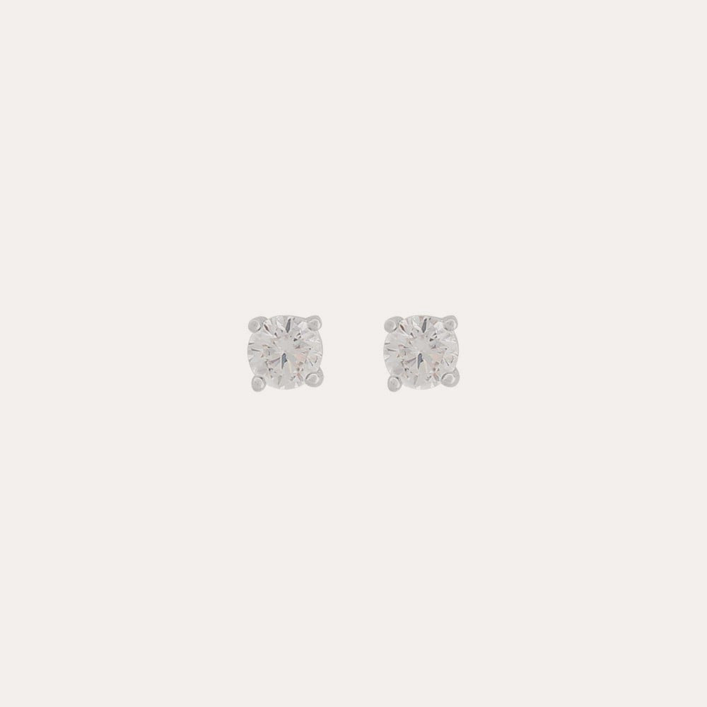 Essence stone ear 3mm Silver/klar