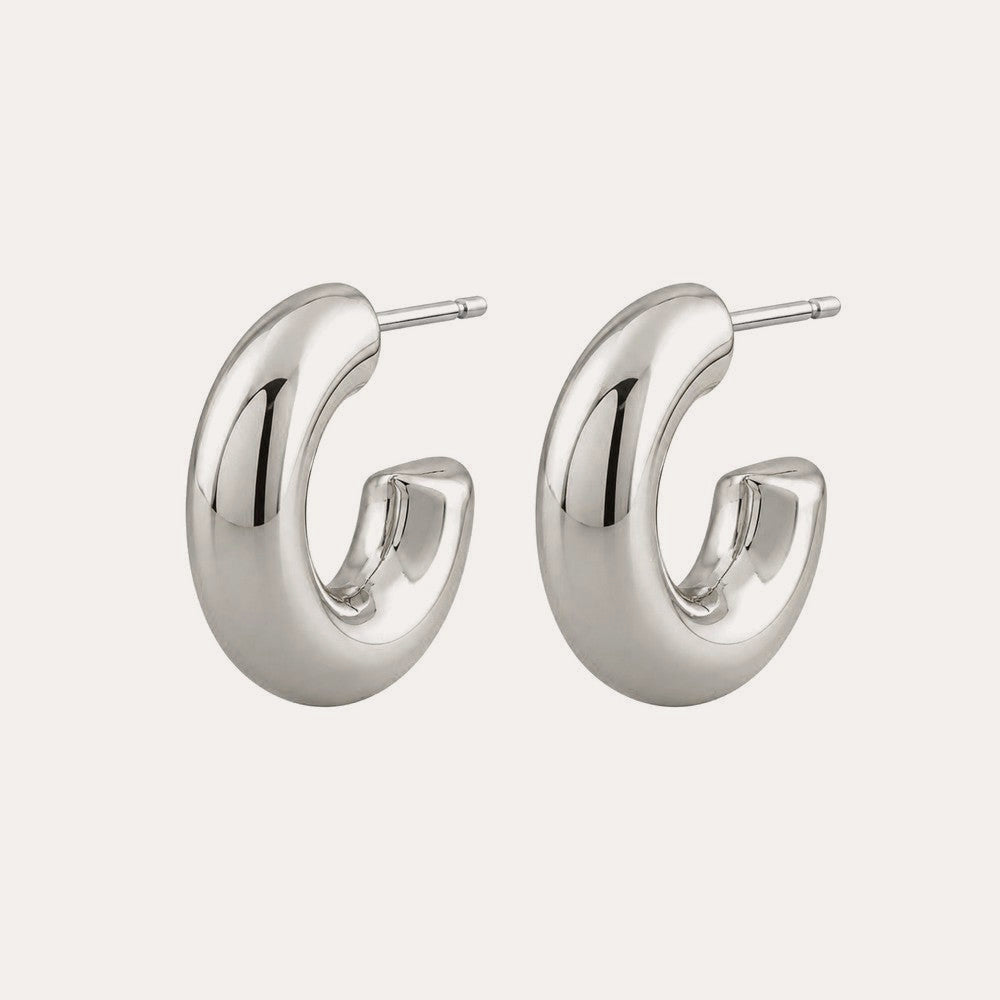Sevilla big oval ear Silverpläterad