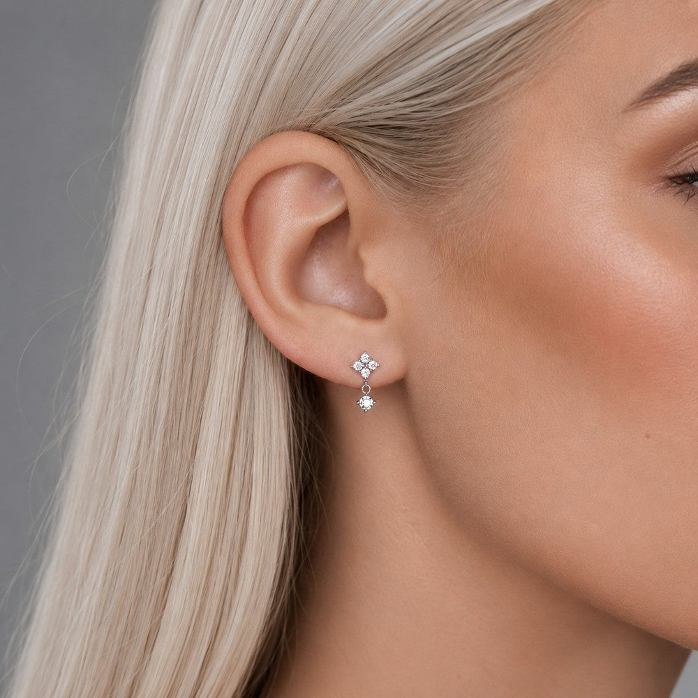 Wish short ear Silver/klar