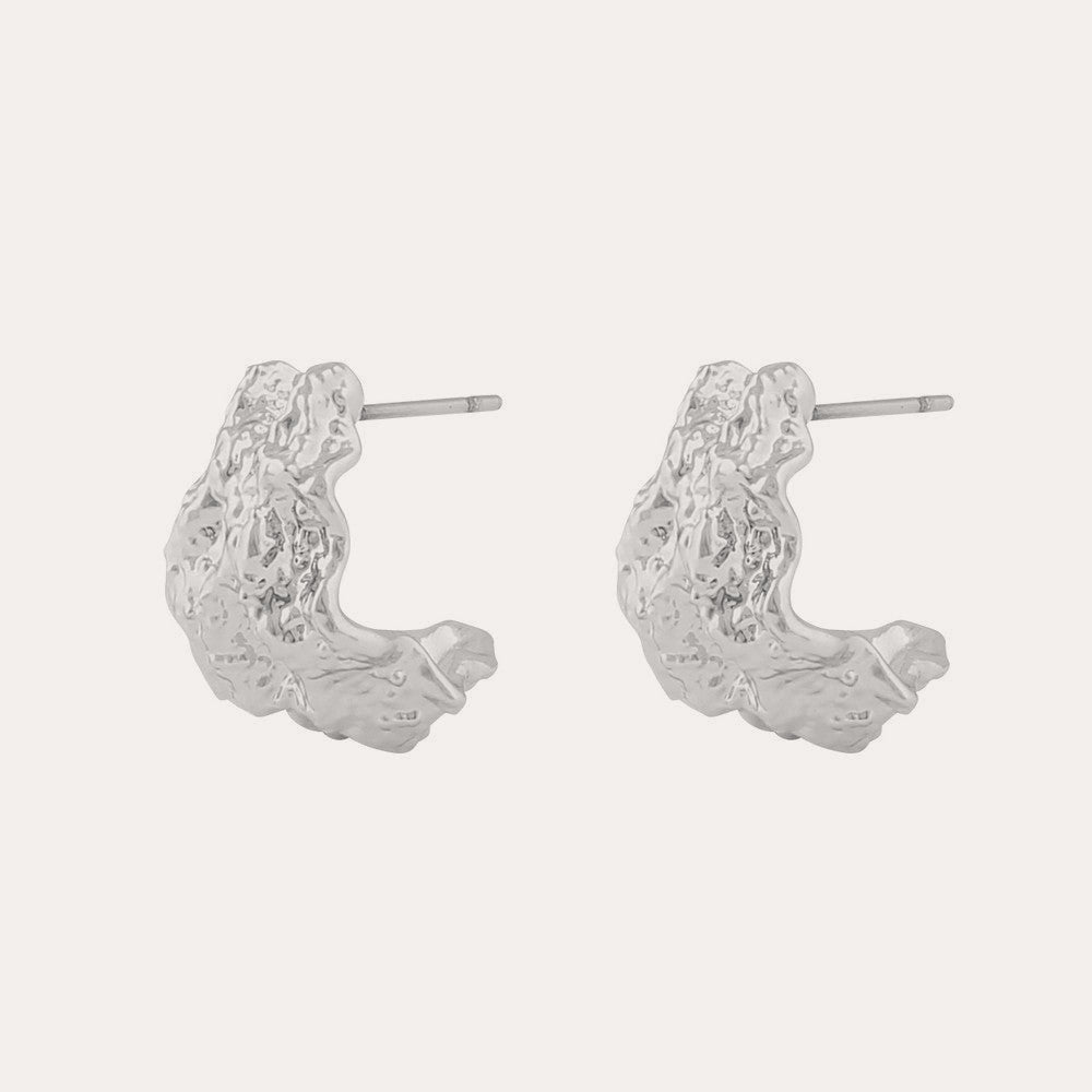 Lauren oval ear Silverpläterad