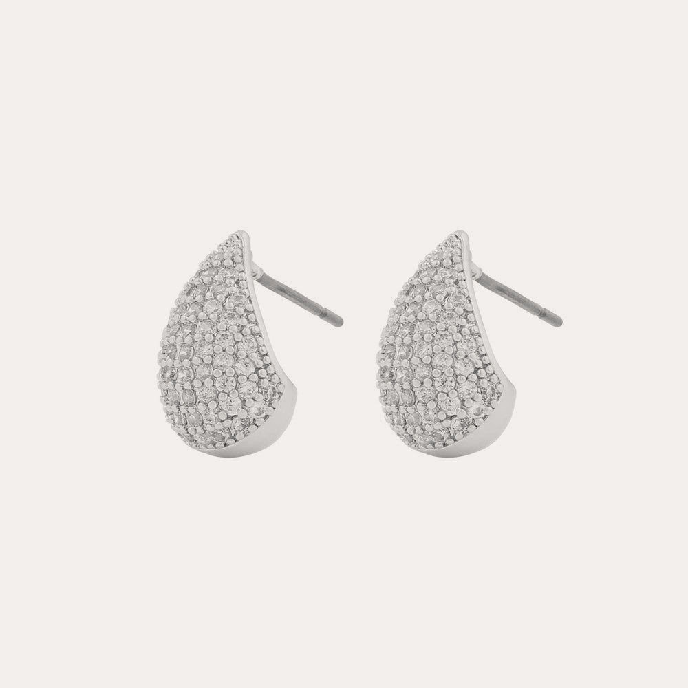 Naomi drop ear Silver/klar