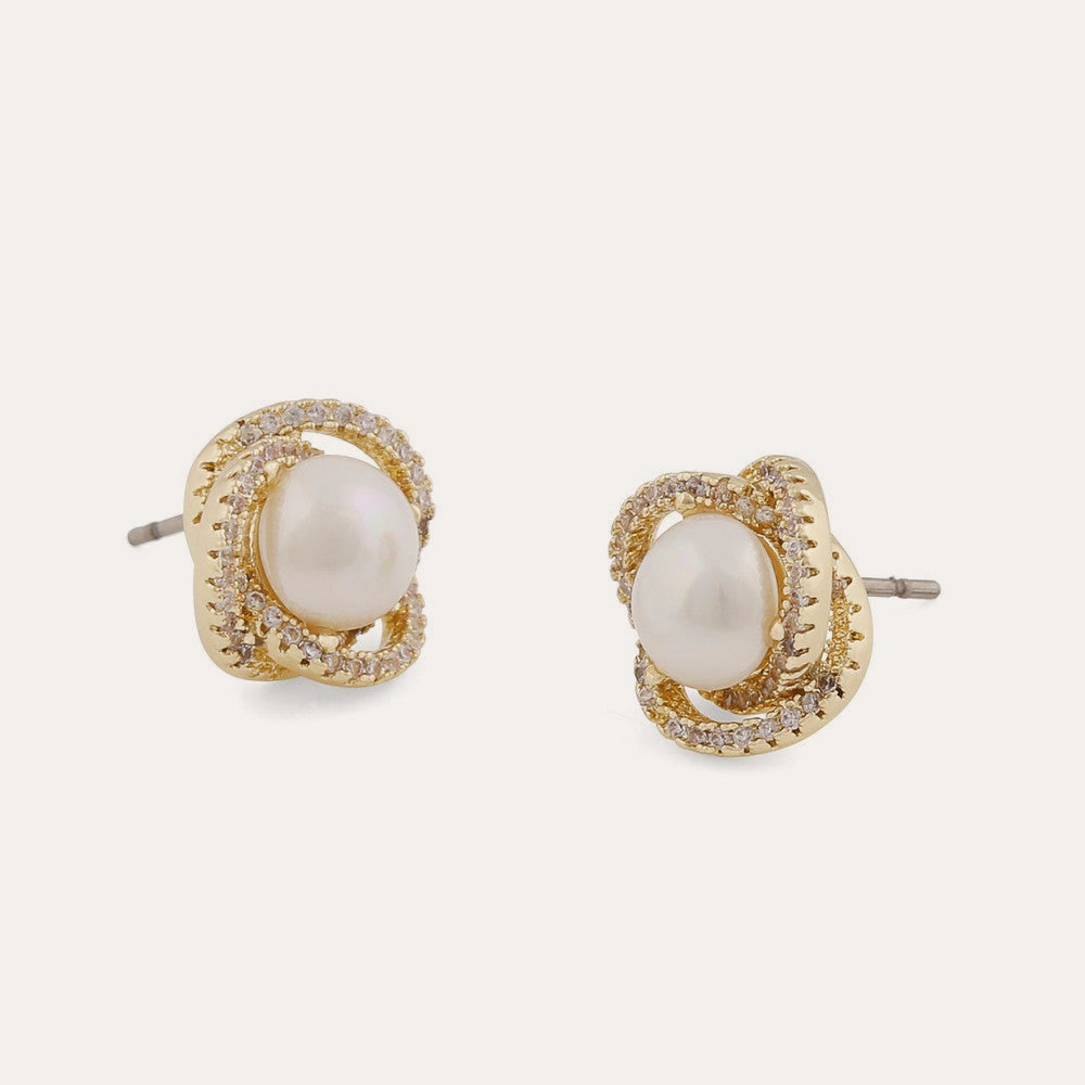 Mayfair pearl ear Gold/white