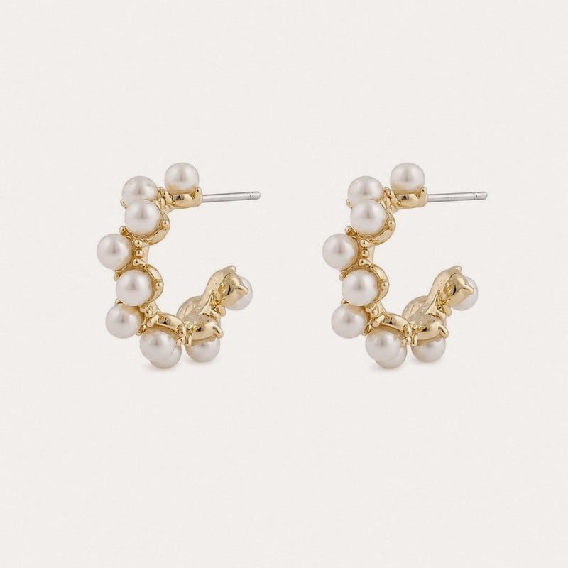 Mayfair pearl irregular oval earring