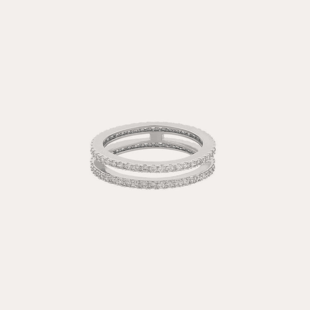 Rio double stone ring S