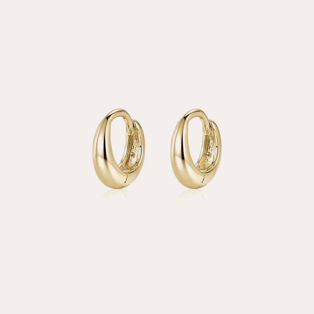 Honey drop ring ear 8mm Gold