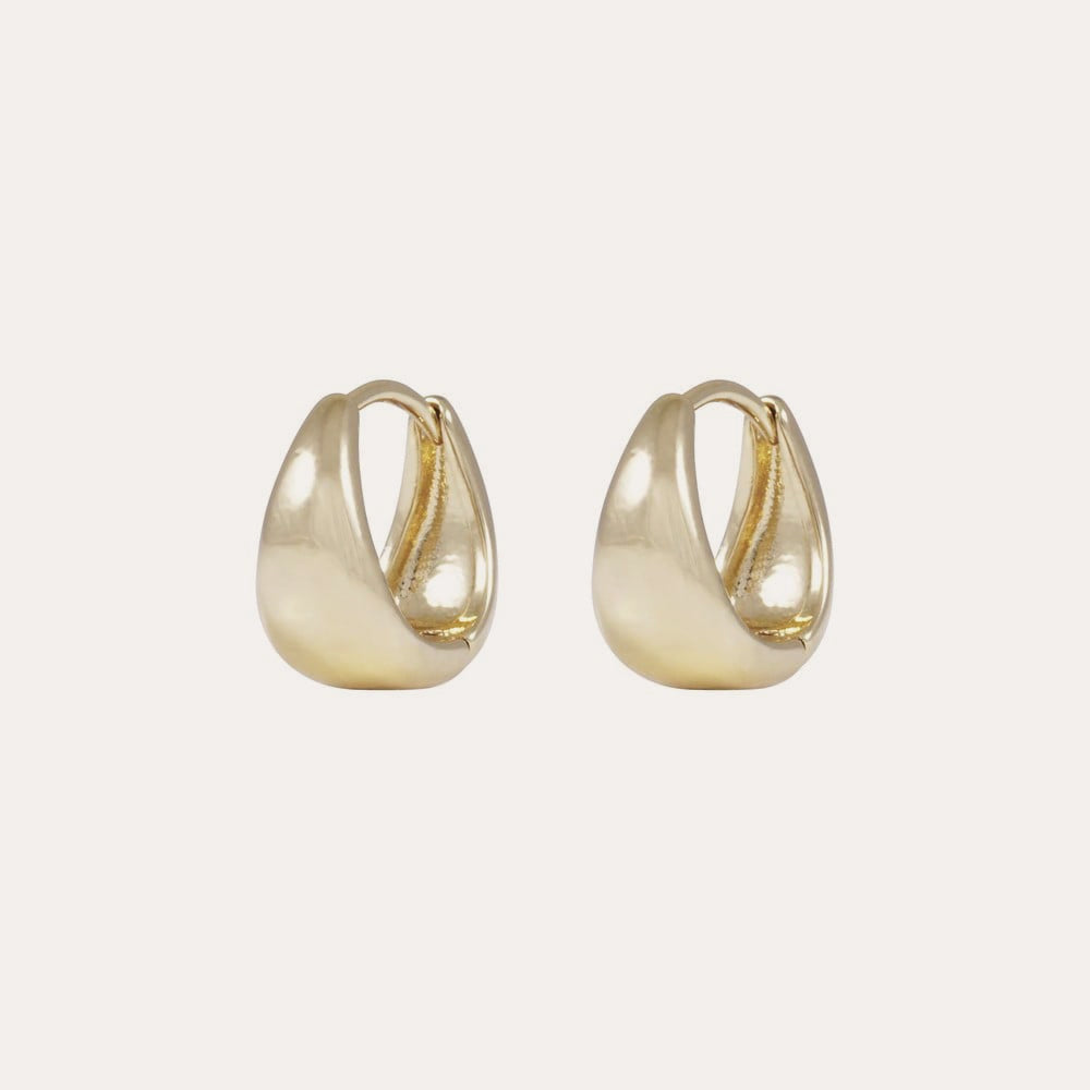 Honey drop ring ear 12mm Gold