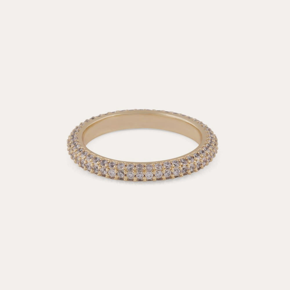 Liz crystal ring G/clear