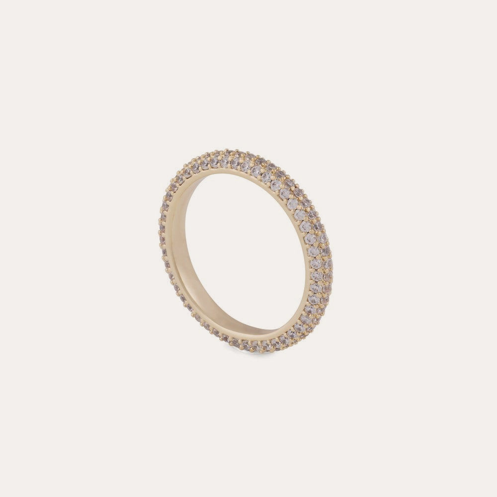 Liz crystal ring G/clear