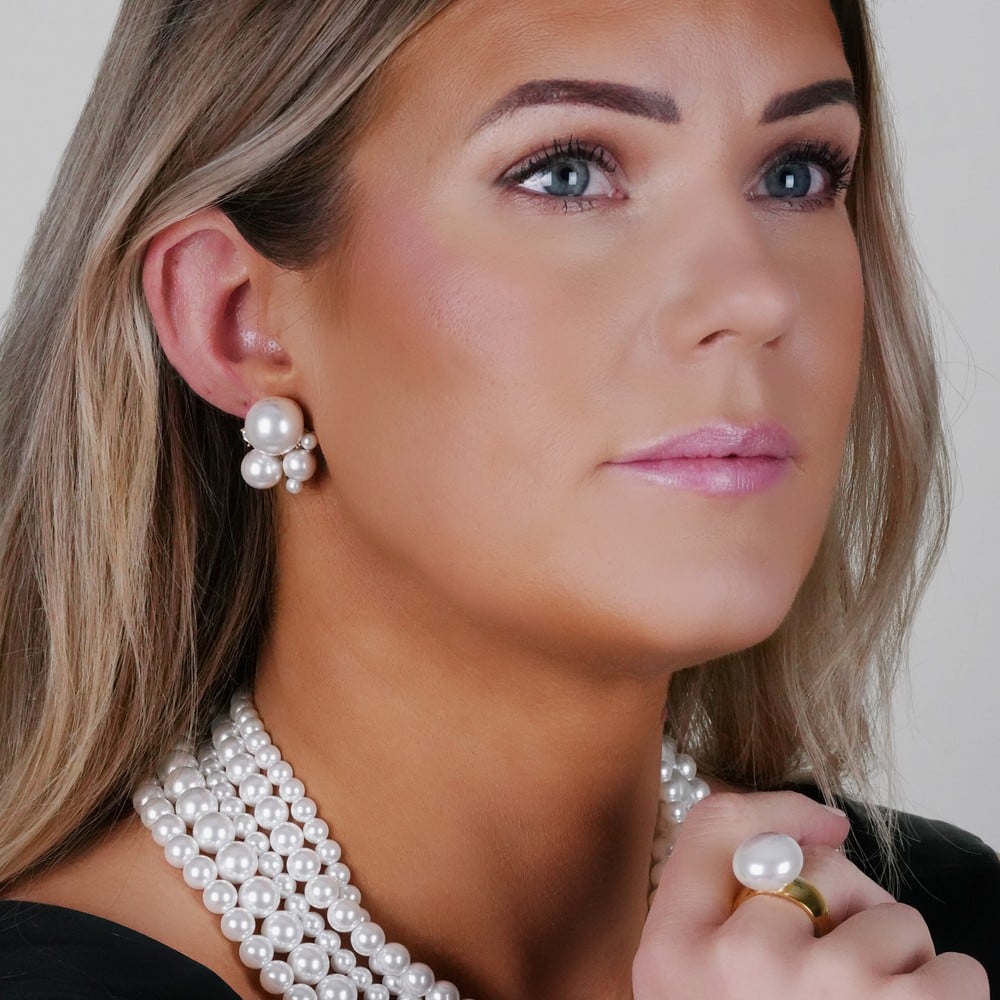SNÖ ICON ear Guld/vit