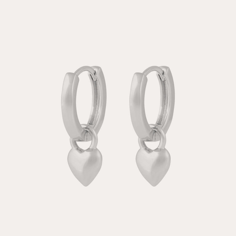 Lovely ring pendant ear Silver
