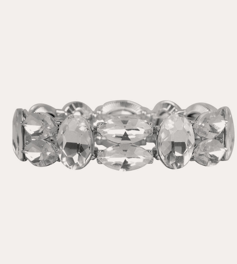 Gemme big elastic brace Silver/klar