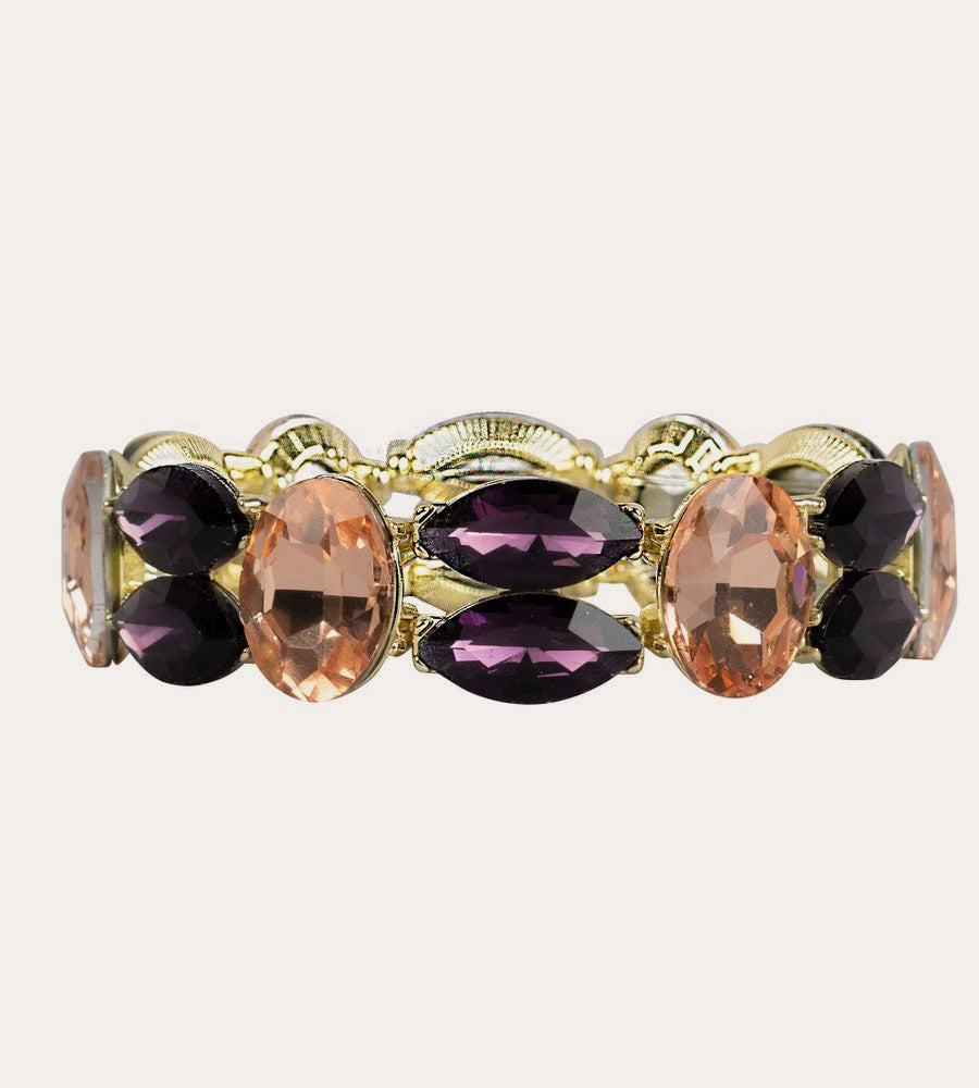 Gemme big elastic brace Guld/lila