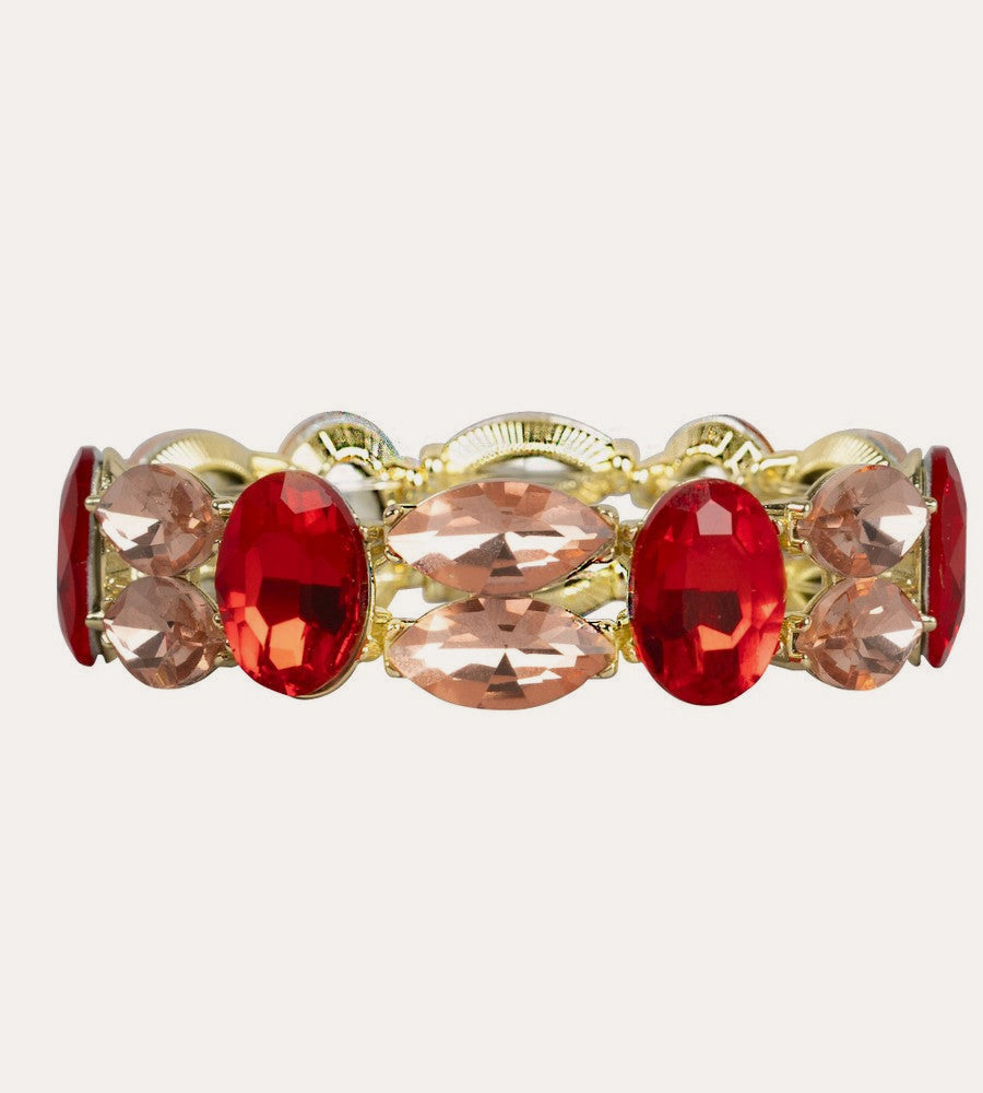 Gemme big elastic brace Guld/rosa