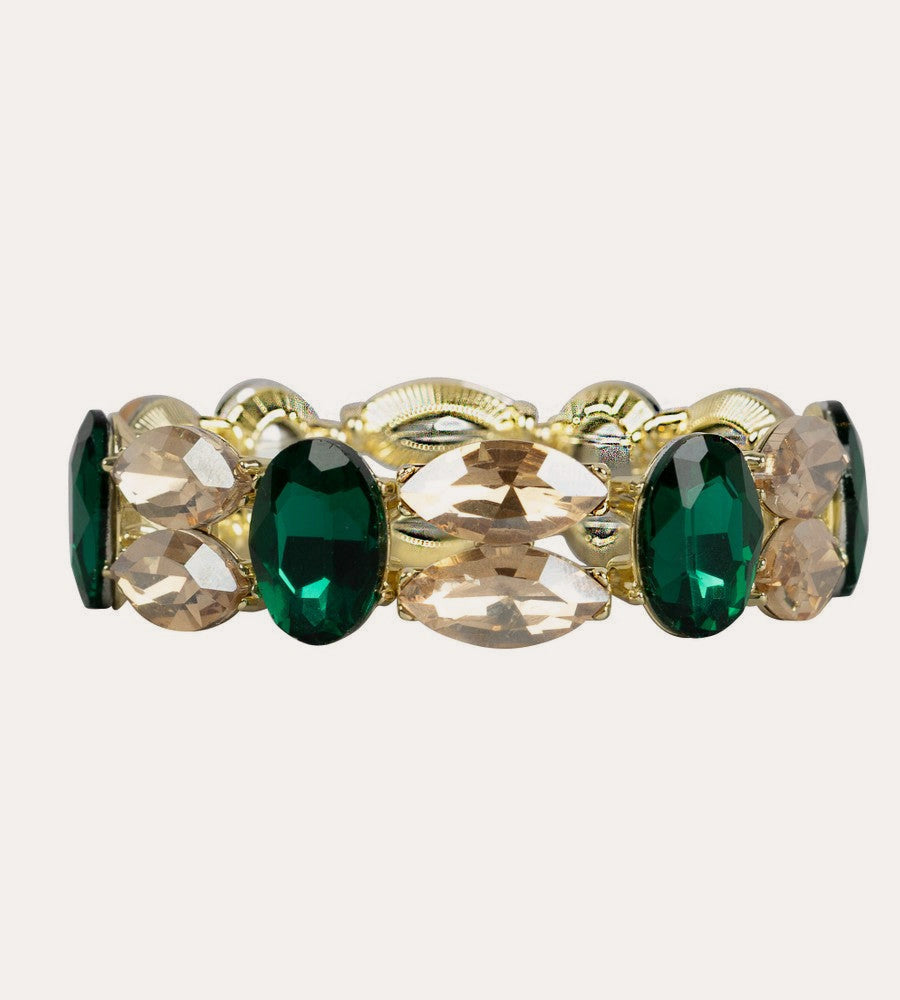Gemme big elastic brace Guld/grön