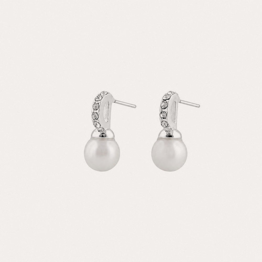 Astrid ear Silver/vit