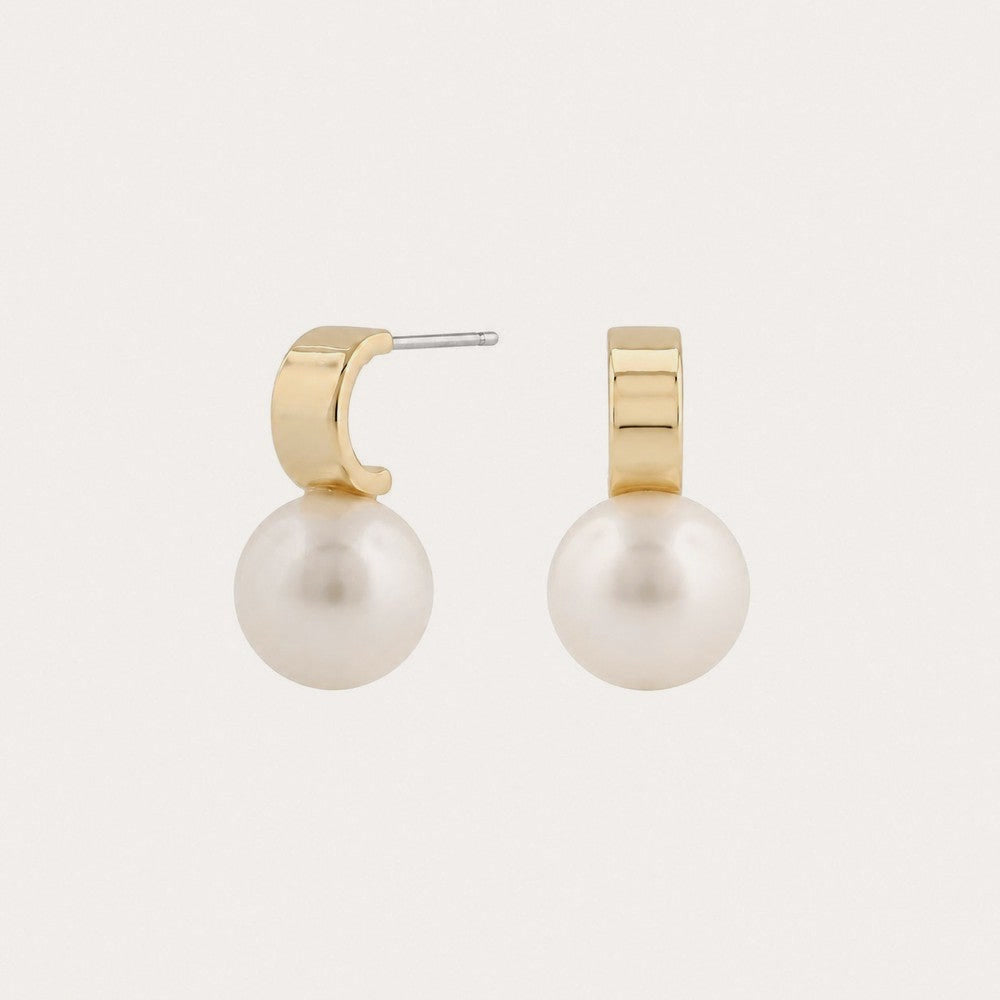Adriana ear Guld/vit