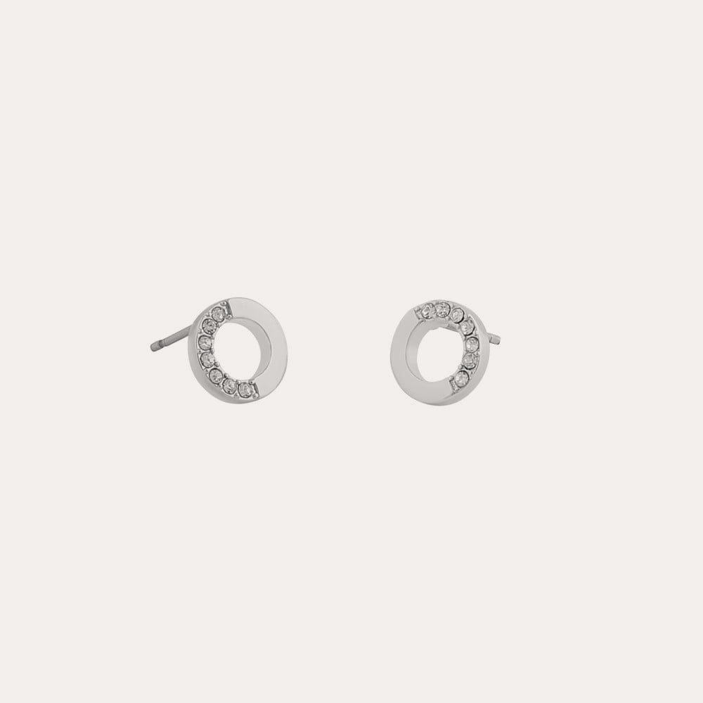 Colline small ear Silver/klar