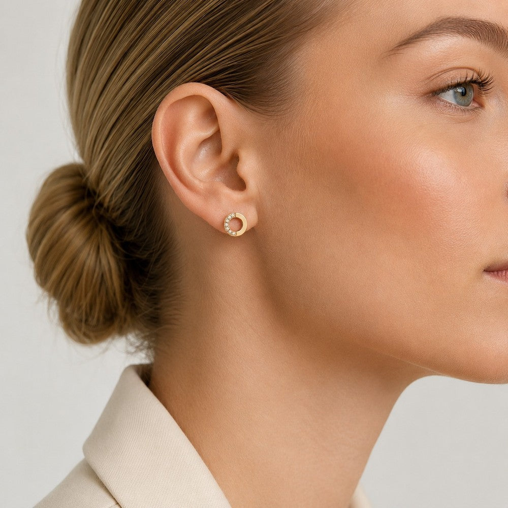 Colline small ear Guld/klar