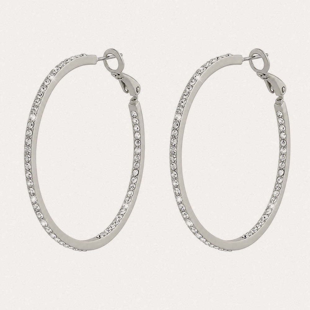 Story ring ear Silver/klar