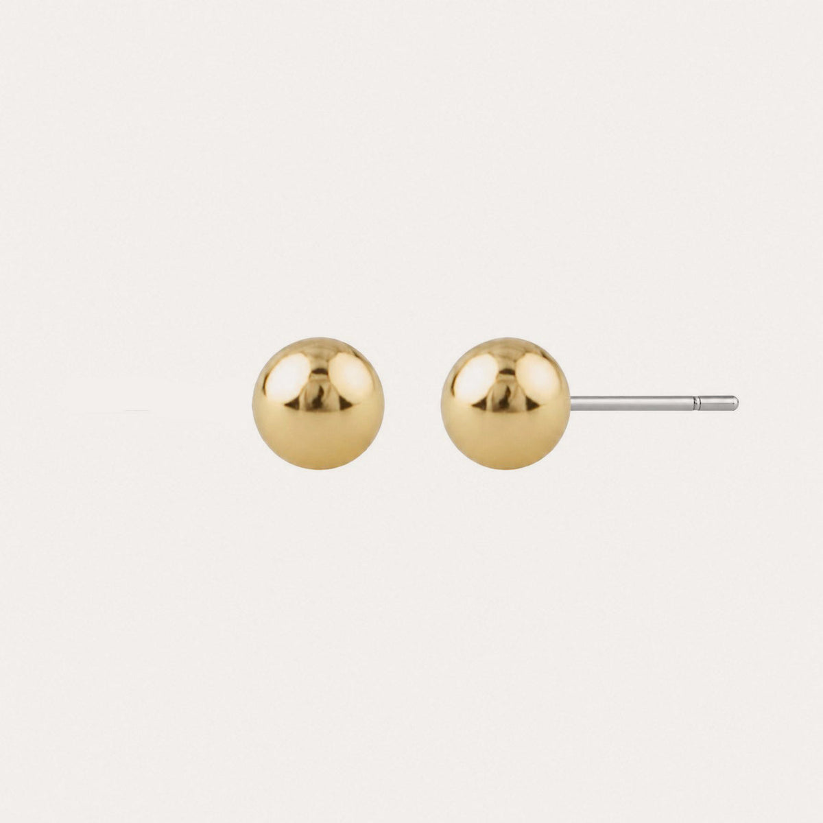 Rain small ear 6mm Guld