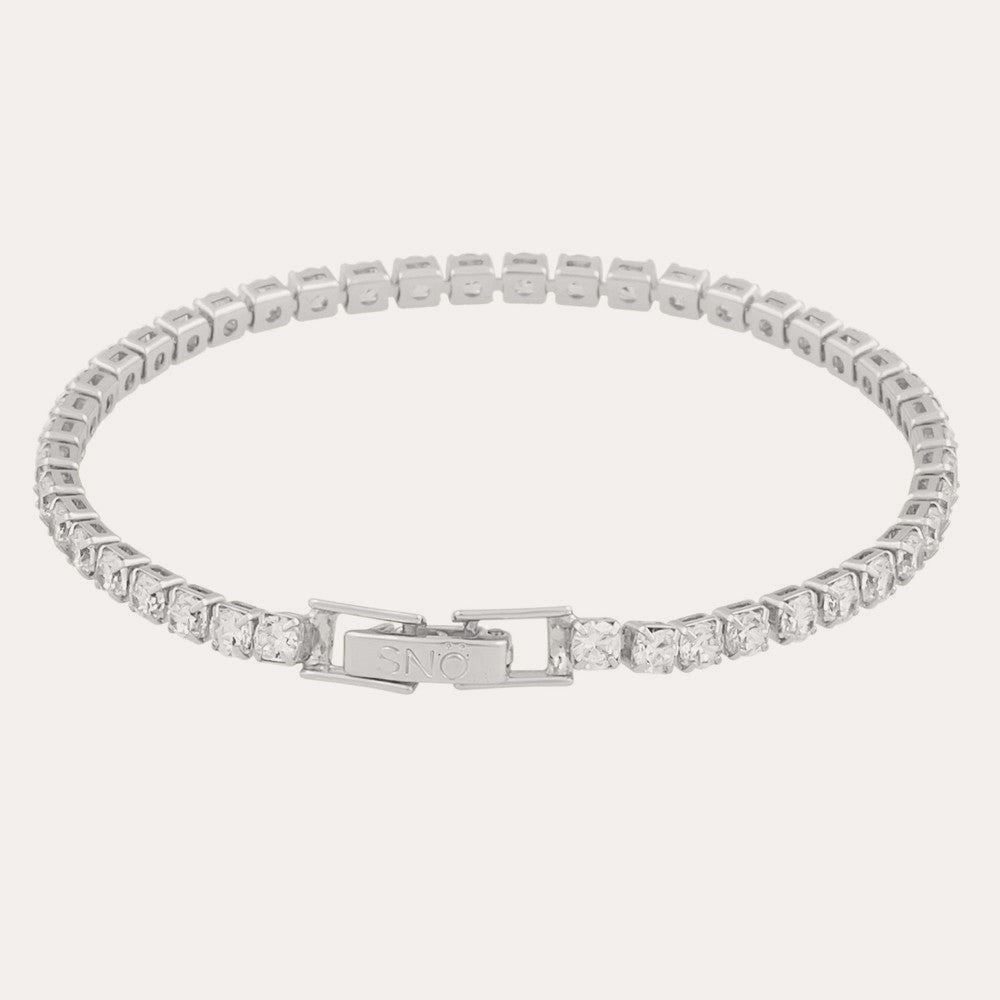 Siri stone brace Silver/klar