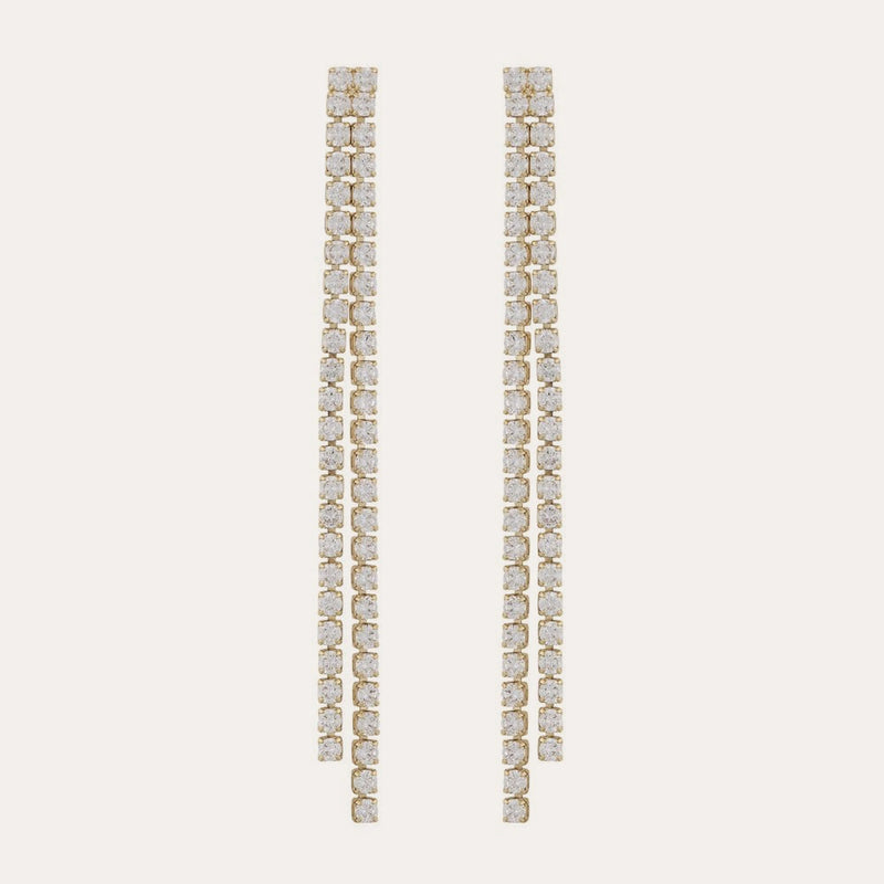 Siri stone tassle earring