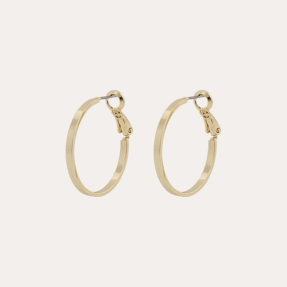 Moe ring ear 25mm Guldpläterad