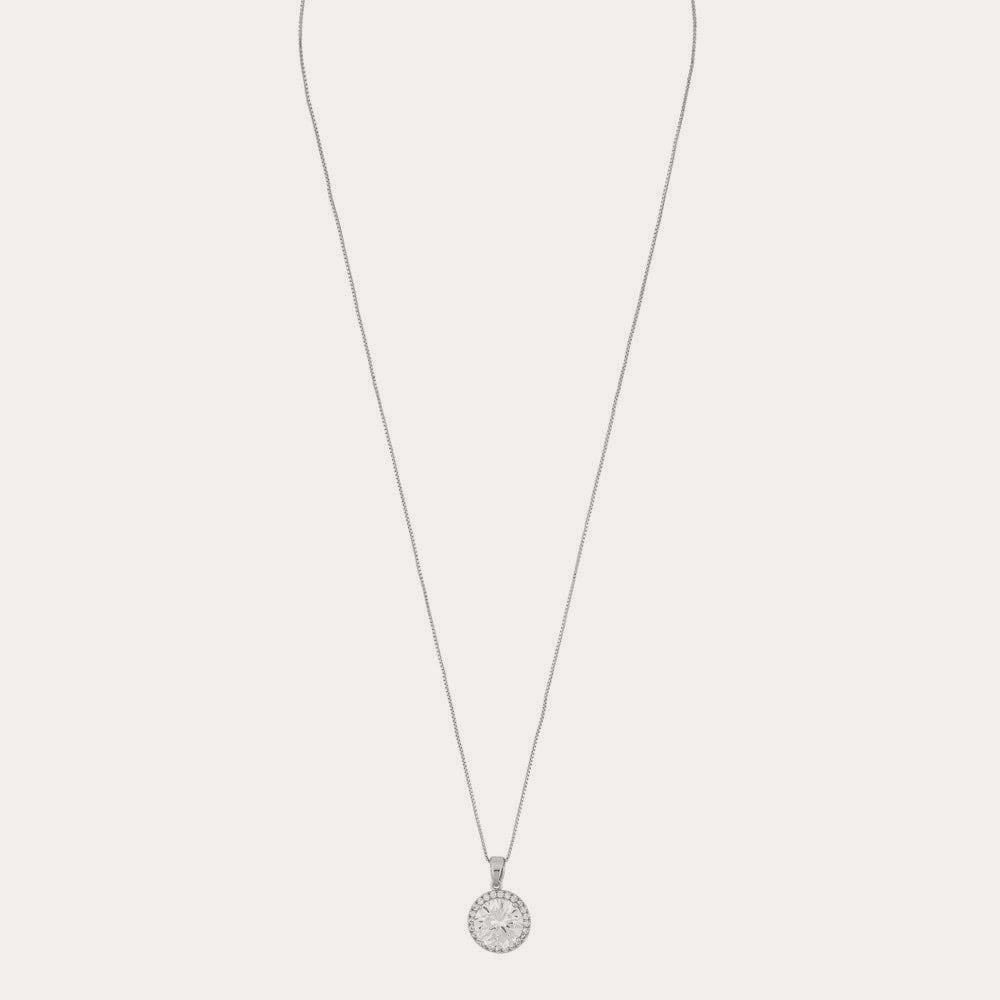 Lex pendant neck 40 Silver/klar