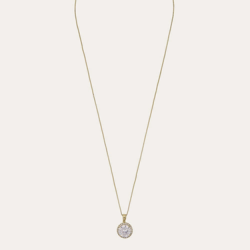 Lex pendant neck 40 Guld/klar