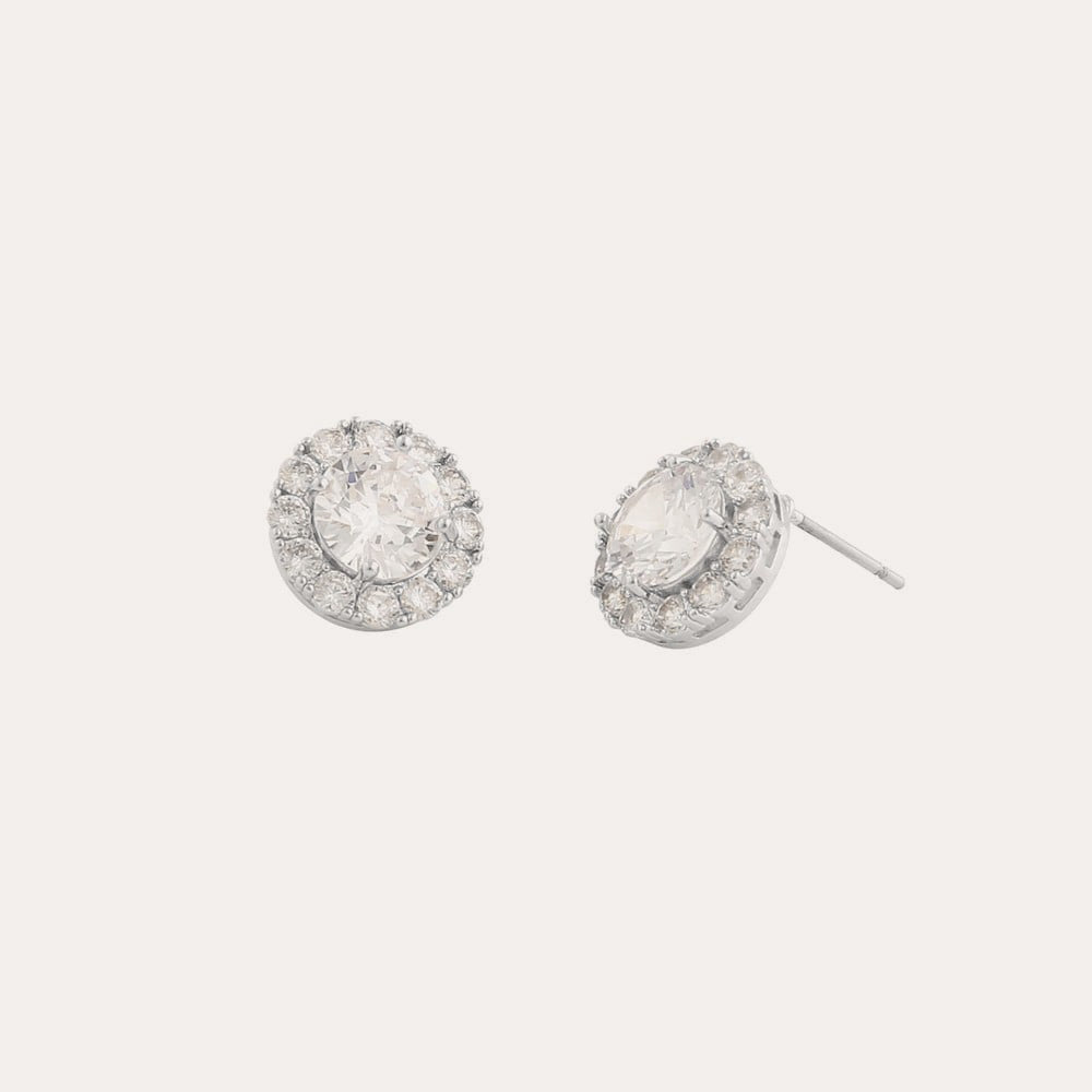 Lex stone ear Silver/klar
