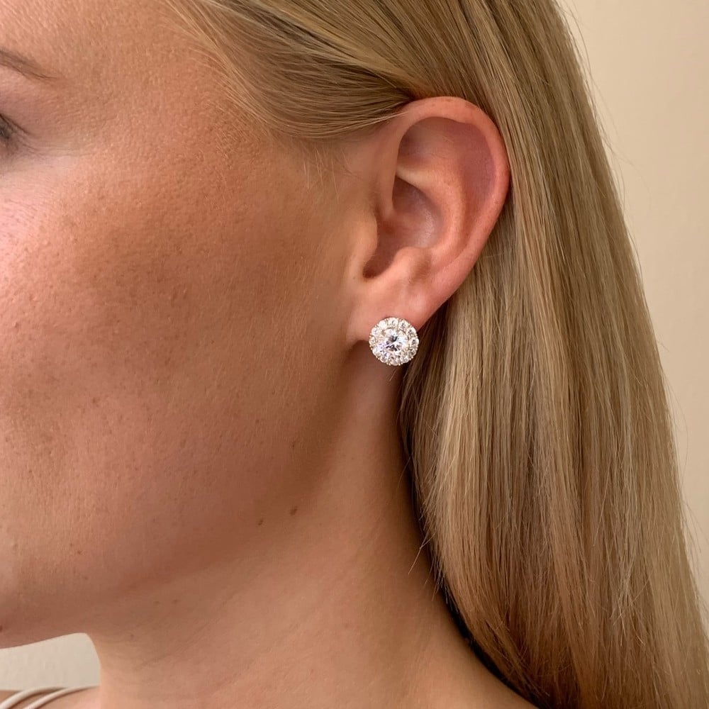 Lex stone ear Silver/klar