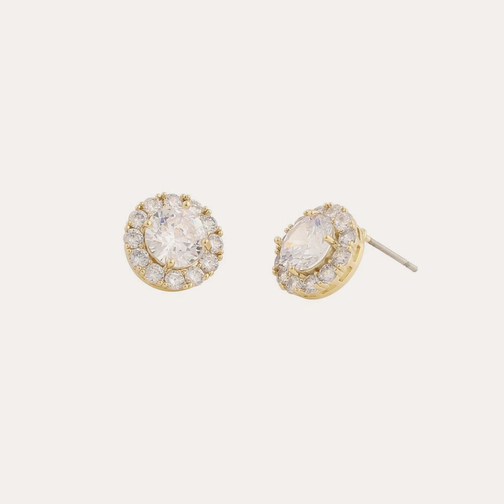 Lex stone ear Guld/klar