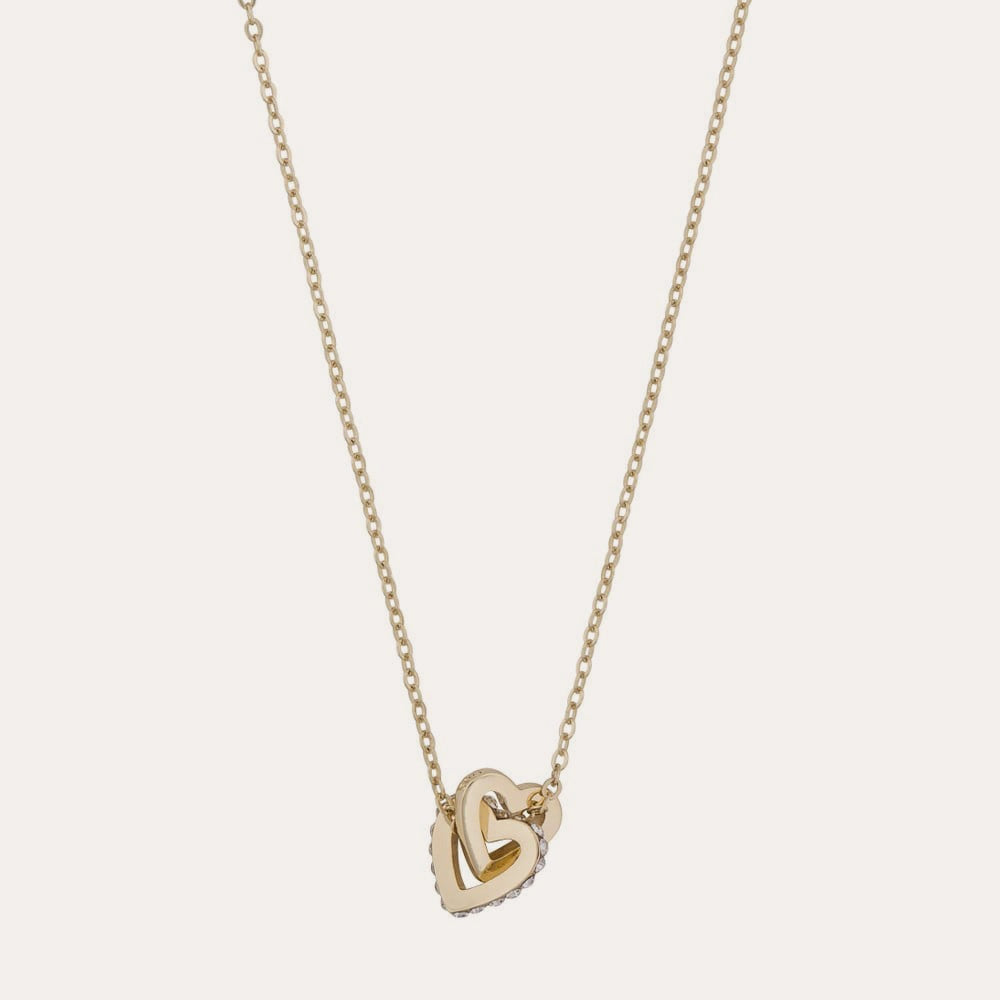 Connected pendant neck heart 42 Guld/klar